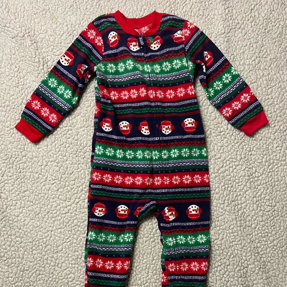 24 Christmas fleece footed pajama sleeper